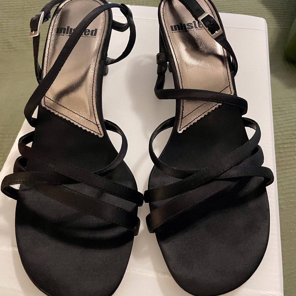 Unlisted Black Sandals with Strappy Design